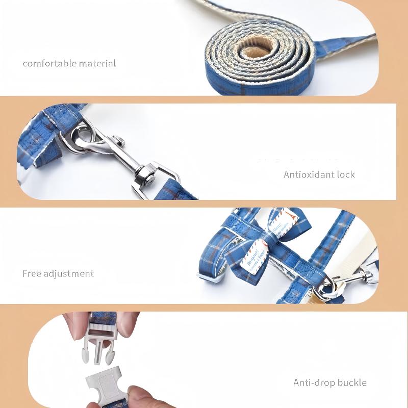 Adjustable Soft Velvet Puppy Collar - Image 5